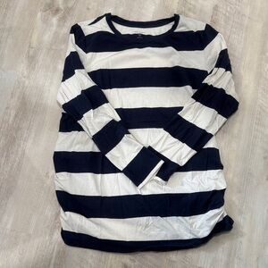 Striped Long Sleeve Shirt Maternity